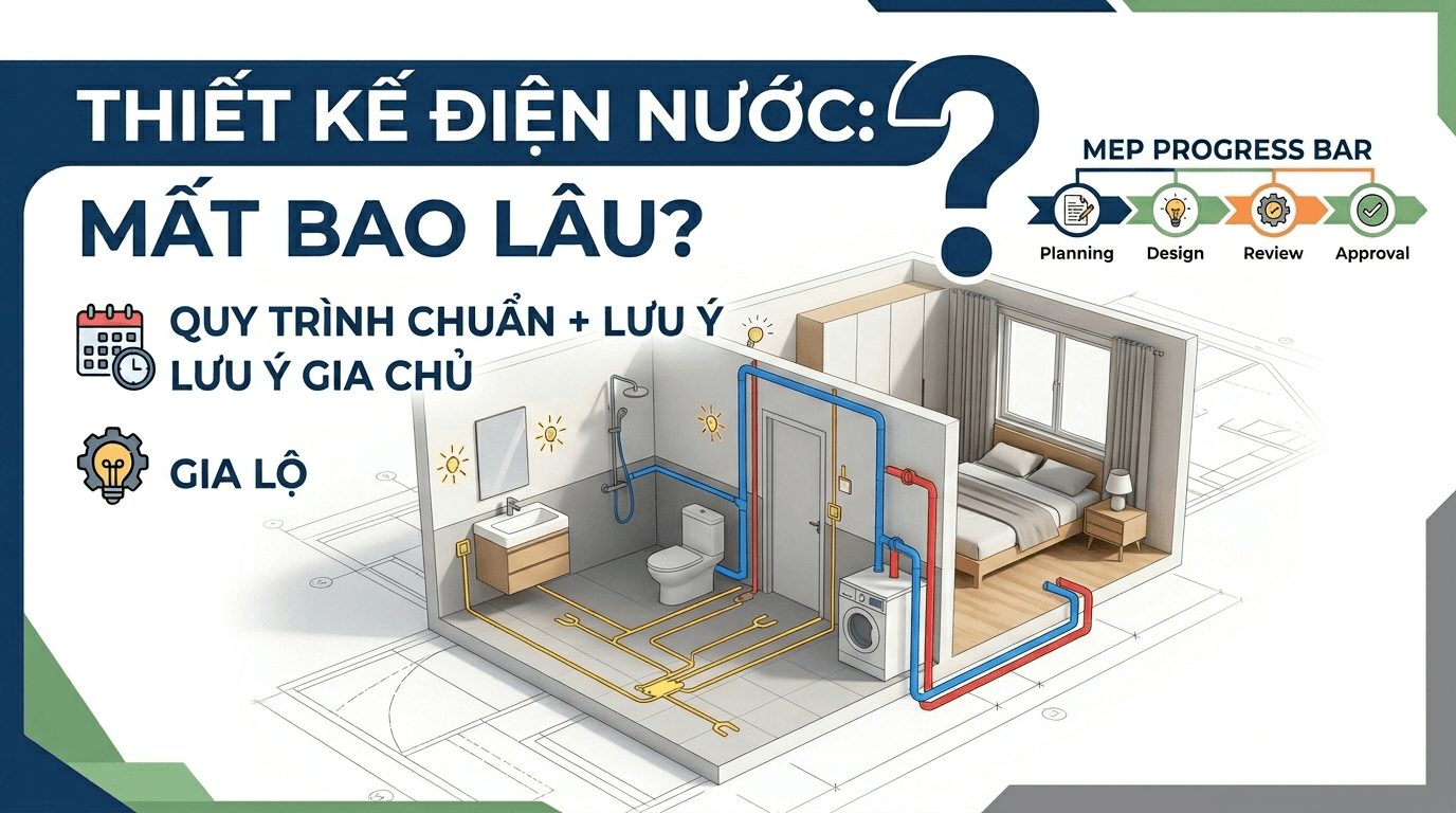 Thiết Kế Điện Nước Mất Bao Lâu? Quy Trình Và Các Hạng Mục Gia Chủ Cần Biết