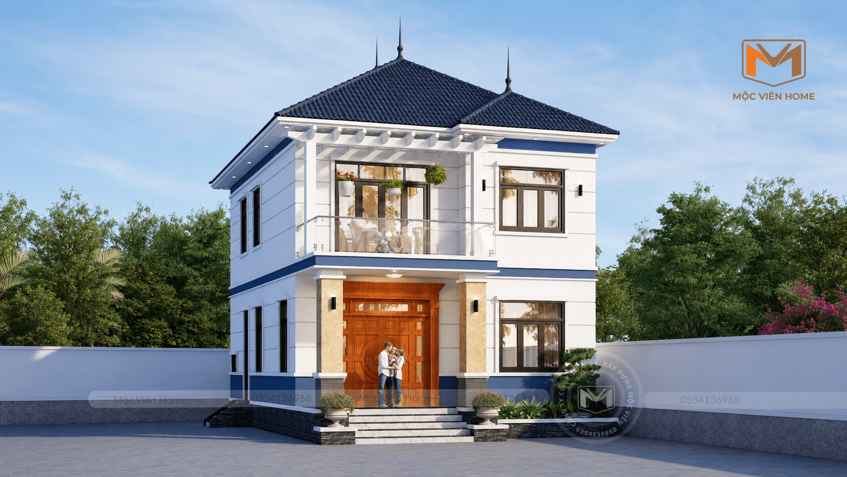 Mẫu nhà hiện đại 2 tầng tại Nghệ An