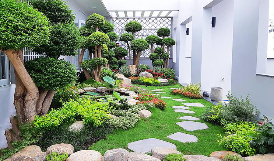 Thi Công Thiết Kế Cảnh Quan Hạnh Phúc Xanh